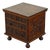 Late 18th Century Oak Box with Faux Drawers, Handles and Carved Scrolls For Sale