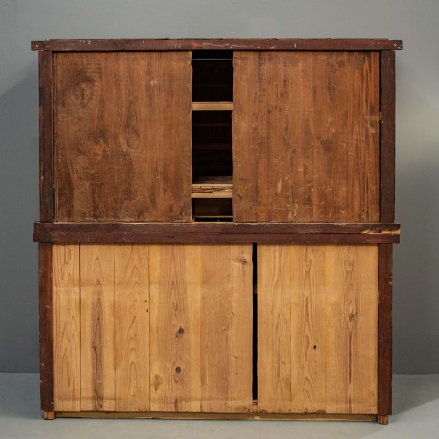Antique Japanese Meiji Period Two Piece Tansu Chest (Goshu Mizuya) For Sale - Image 10 of 10