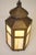 1910s Arts & Crafts Copper Iron Stained Glass Mission Hexagon Chimney Lantern Hanging Lamp 1910's For Sale - Image 9 of 14