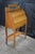 Antique Victorian Petite Oak Mirrored Slant Top Secretary Ladies Writing Desk For Sale - Image 10 of 14