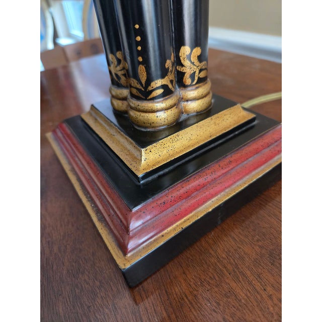 Hollywood Regency Faux Bamboo by Oriental Accents Lamp For Sale - Image 10 of 16
