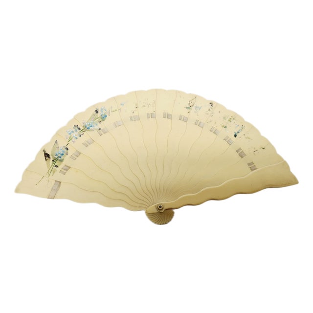 Austro-Hungarian Art Nouveau Celluloid Fan, 1900s For Sale