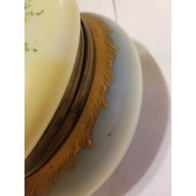 Antique Bohemian Glass Powder Jar Dresser Box For Sale In San Antonio - Image 6 of 10