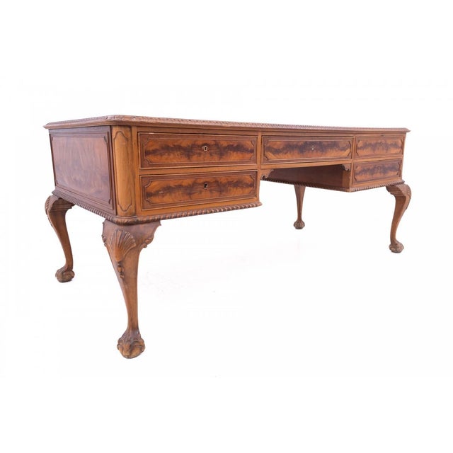 Late 19th Century Antique Chippendale Desk, France, 1890 For Sale - Image 5 of 12