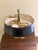 1960s French Provincial Brass Bouillotte Lamp With Black Tole Shade For Sale - Image 10 of 10