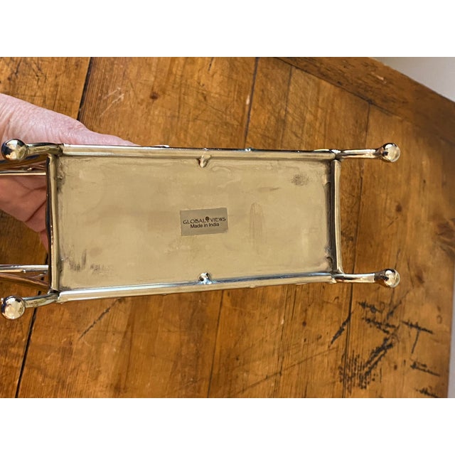 Metal Global Views Chrome Lattice Letter, File or Magazine Rack For Sale - Image 7 of 8