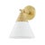 A classic cone shape with coastal flair, Mica features a rattan-wrapped, textured white shade accented by beautiful Aged...