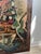 1990s Extra Large Castilian Imports Antique Painting on Wood With Birds and Flowers (70 X 38 X 1.1 Inches) For Sale - Image 5 of 12