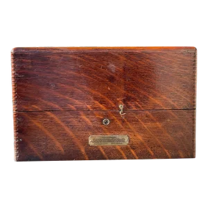 Early 20th Century Wood Box -Smiths Office Company Letter Box