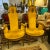 Gothic Gothic Revival Hollywood Regency High Back Gold Velvet and Wood Frame Chairs a Pair For Sale - Image 3 of 12