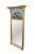A fine Federal / Regency giltwood and gold gesso pier mirror. This antique mirror features an original Verre églomisé...