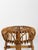 Mid-Century Italian Handcrafted Cane Bamboo & Rattan Stool in the style of Albini for Tito Agnoli, 1960s For Sale - Image 3 of 18