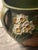 Roseville Jonquil Jardiniere Planter Large VTG 1931 Textured Brown Green Floral 621-10, Attributed For Sale - Image 10 of 12