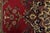 Tabriz Rug 8’3” X 11’3” Red Wool Vintage Traditional Hand-Knotted Carpet For Sale - Image 11 of 15