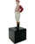 Vintage Red Polka Dot Equestrian Jockey Bookend Statue 13"h For Sale - Image 4 of 12