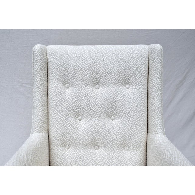 1950's Edward Wormley Dunbar Wingback Lounge Arm Chair For Sale In Philadelphia - Image 6 of 10