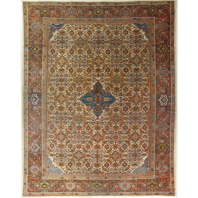 Antique Persian Sultanabad Rug 9 X 11'4 For Sale - Image 11 of 11