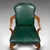 Wood Antique Clerk's Desk Chair, English, Beech, Leather, Elbow Seat, Home, Office For Sale - Image 7 of 10