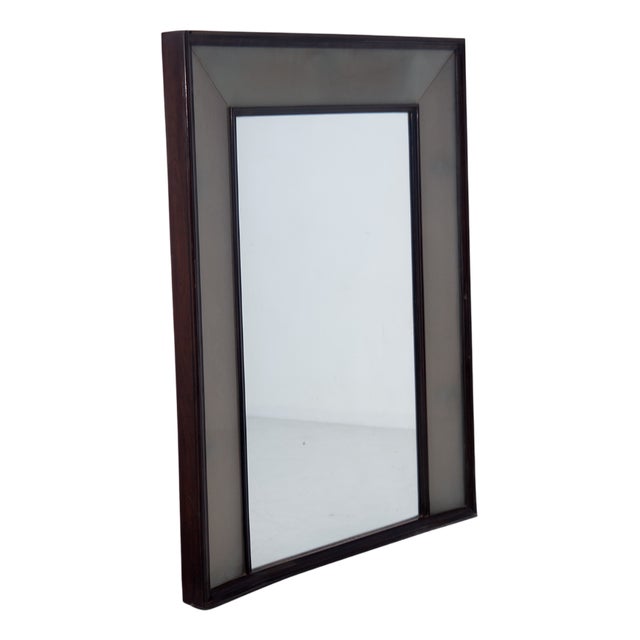 Vintage Italian Backlit Mirror, 1950 For Sale