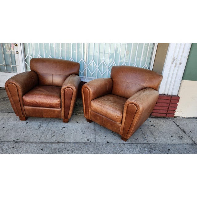 Animal Skin 1980s Pair of Thomasville Leather For Sale - Image 7 of 10