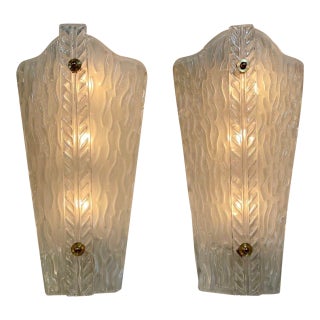 Modern Murano Glass Sconces - a Pair For Sale