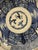Antique Blue and White 17" Wide Fuyode Plate - Circa 1830 For Sale - Image 4 of 17