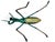 1960’s Japanese Cold Painted Bronze Praying Mantis Sculpture.