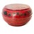 19th Century Large 14" Antique Chinese REd Lacquer Wedding Box For Sale - Image 5 of 16