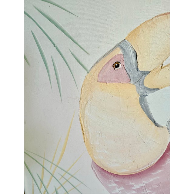 1989 Palm Beach Regency Monumental Toucan Painting by Walcott For Sale - Image 10 of 11