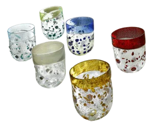 Murano Drinking Glasses by Mariana Iskra, Set of 6