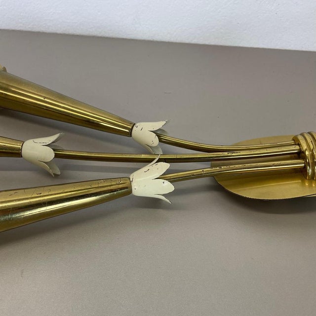 Brass Theatre Wall Light Sconces, Italy, 1950s, Set of 2 For Sale - Image 13 of 18
