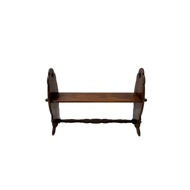 Small Brutalist Rustic Bench, 1960s For Sale - Image 6 of 7