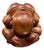 Vintage Hand Carved Wood Hotei Budai Laughing Buddha Seated Sculpture 7.5" For Sale - Image 4 of 10