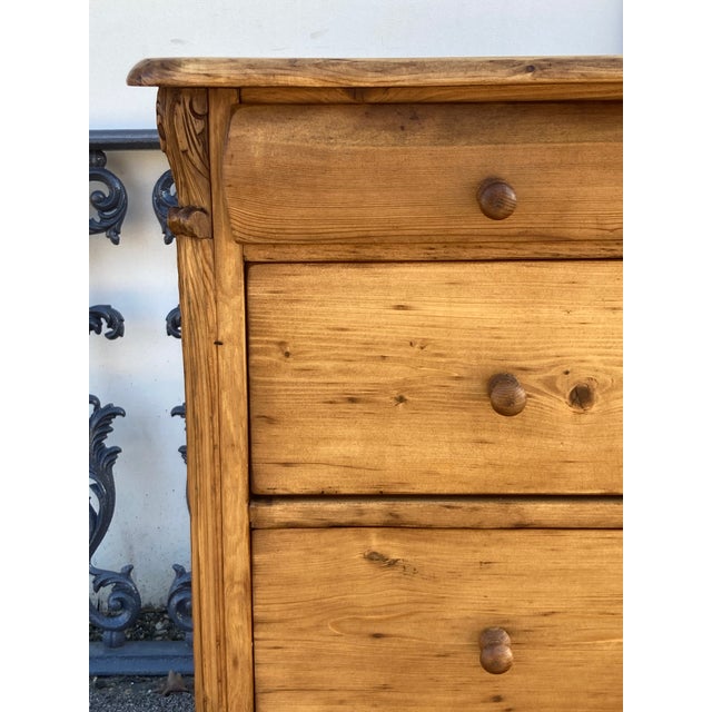 Pine Louis-Philippe Style Chest of Four Drawers For Sale - Image 11 of 14