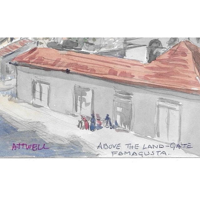 "By the Land Gate Famagusta [Cyrpus]" by English artist Ivy Attwell (1895-1985). Attwell traveled extensively all over the...