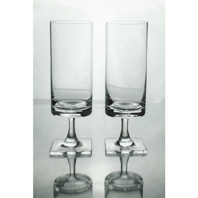 Set of 4 Rosenthal Berlin highball glasses, West Germany, 1960s. Clear glass with clean modernist lines. No chips, cracks,...