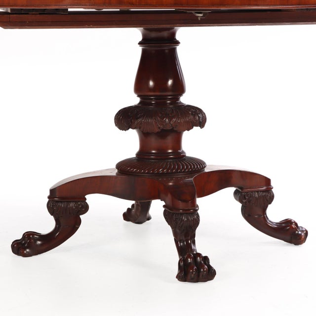 William IV / Victorian Mahogany Pedestal Dining Table, 19th C. For Sale - Image 4 of 5