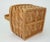 Wood Scandinavian Rosemaling Folk Art Painted Wood Basket Handbag For Sale - Image 7 of 14