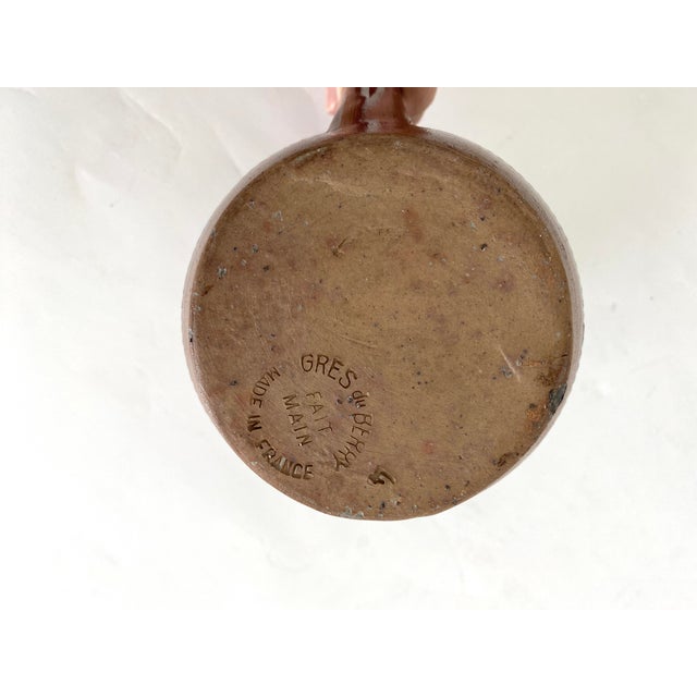 Ceramic French Salt Glazed Gres Du Berry Pitcher For Sale - Image 7 of 7