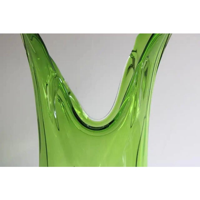 Large Vintage Italian Murano Glass Vase by Fratelli Toso for Fratelli Toso, 1950 For Sale - Image 10 of 12