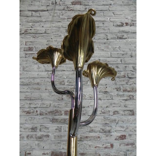 Vintage Italian Calla Lily Floor Lamp For Sale - Image 15 of 18