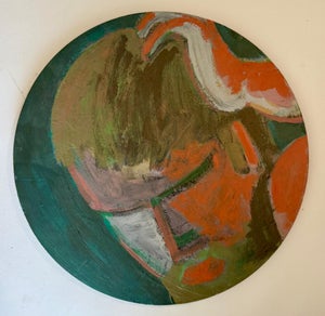 Edward Avedisian, Mod Abstract Expressionist Modernist Edward Avedisian Color Field Oil Painting, c. 1979