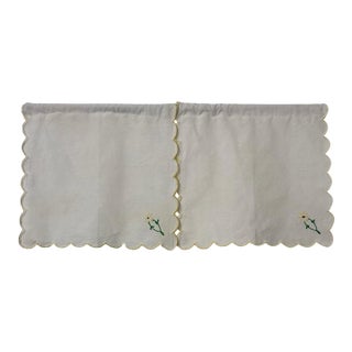 Mini Bistro Curtains 12x12 Rustic Farmhouse 12 Wide X12 Length Handmade New For Sale