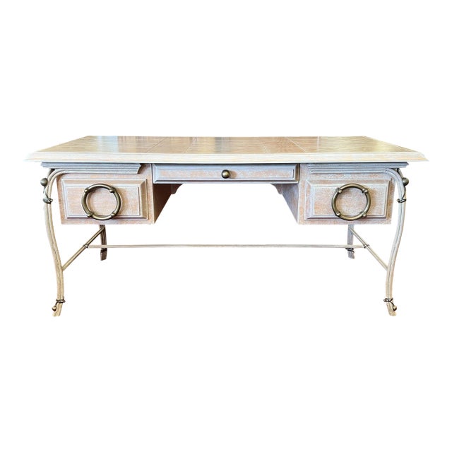 Coastal Style Executive Desk by Charles Hart For Sale