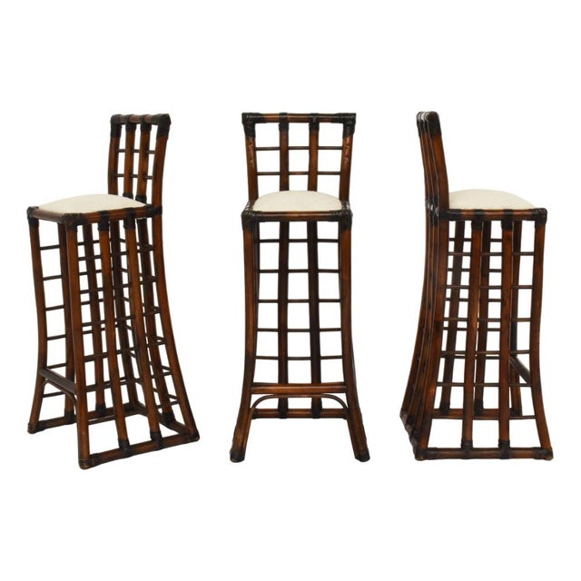 Brasilia Bar Stools by Tobia & Afra Scarpa, Set of 3 For Sale - Image 10 of 10