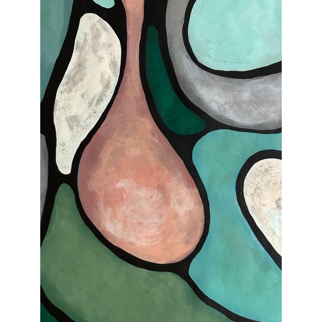 Contemporary Modernist Contemporary Geometric Painting For Sale - Image 3 of 3