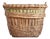 Antique French Champagne Grape Harvest Log Basket, 1920s For Sale