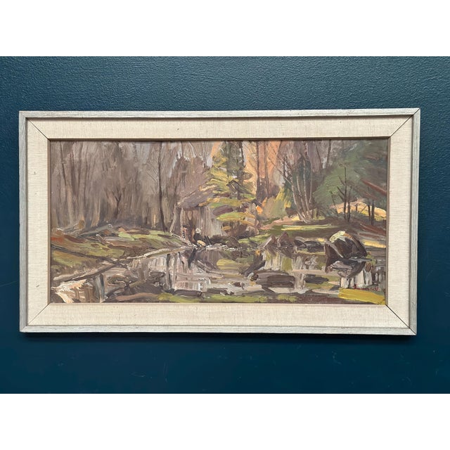 Gunnar Svensson, Sawmill, Apelnäs Roasjö, 1962, Oil Painting on Panel, Framed For Sale - Image 10 of 13