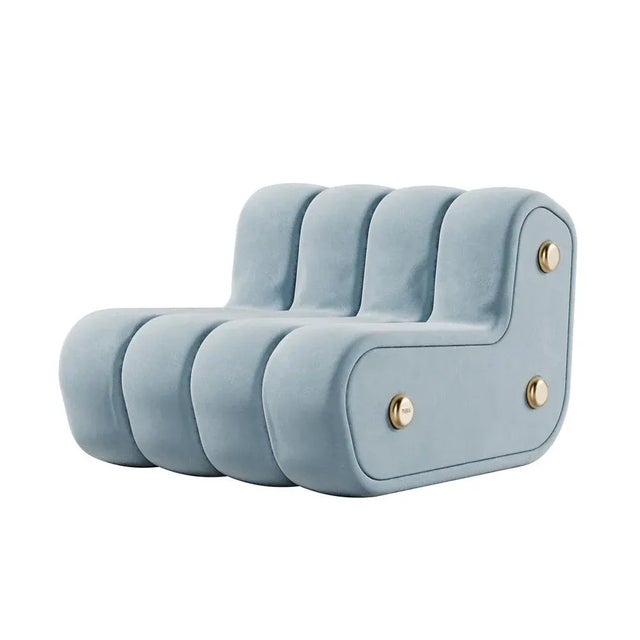 Blue Dakota Lounge Chair by Porus Studio For Sale - Image 8 of 8