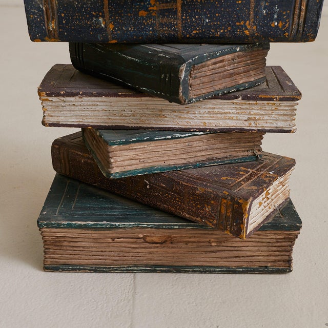 Faux Book Wood End Table Attributed to Maitland-Smith, 1970s - 2 Available For Sale - Image 9 of 11